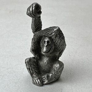 Vintage 1991 Hudson Fine Pewter Noah's Ark Orangutan Figure Sculpture 5807 USA